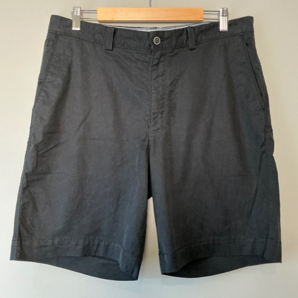 Tommy Bahama Boracay Chino Shorts Mens 35 Black Flat Front Stretch Island